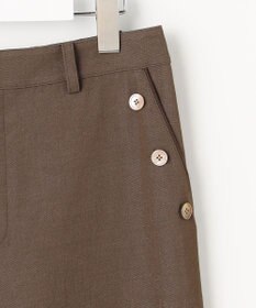 J.PRESS LADIES L 麻シェルドライ ワイド ストレート パンツ