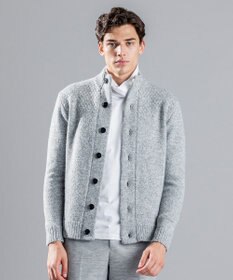 JOSEPH HOMME ツイストメランジ　ニットカーディガン