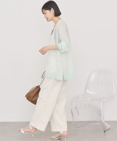 AMERICAN HOLIC メタルボタンシアーVネックカーディガン