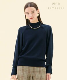 BEIGE， 【WEB限定・洗える】LECERF / 異素材ドッキングストレッチニット