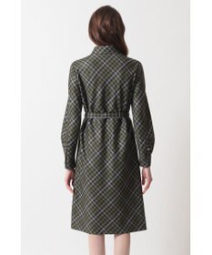 DAKS ハウスチェック バイアスシャツワンピース