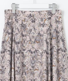 自由区 L 【洗える】バロックプリント スカート