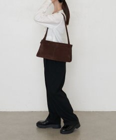 russet 【2025AW新作】スエード横長ショルダーバッグ(CE-1578)