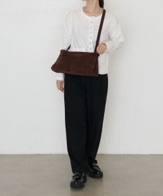 russet 【2025AW新作】スエード横長ショルダーバッグ(CE-1578)