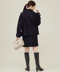 ANY SIS 【セットアップ可】メルトンライク ミニスカート