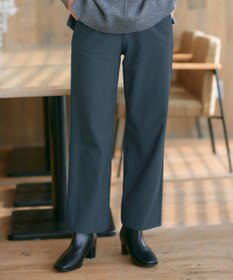 Tiaclasse 【日本製・新色追加・洗える・ストレッチ】エアシルキーワイドパンツ