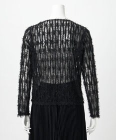 23区 【GOLD LABEL】フェザーチュール クルーネック カーディガン