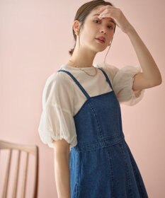 組曲 【人気につき新色追加！】チュールスリーブ カットソー