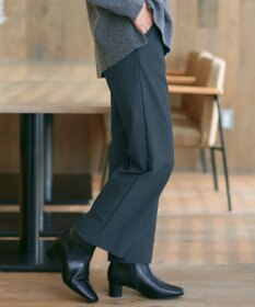 Tiaclasse 【日本製・新色追加・洗える・ストレッチ】エアシルキーワイドパンツ