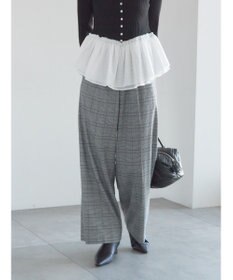 Te chichi グレンチェックスラックス