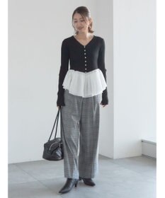 Te chichi グレンチェックスラックス