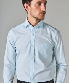 GOTAIRIKU 【形態安定】PREMIUMPLEATS_スモールワイドカラー 通年ドレスシャツ