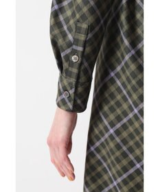 DAKS ハウスチェック バイアスシャツワンピース