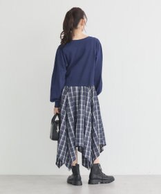 earth music&ecology ロゴ刺繍カーディガン