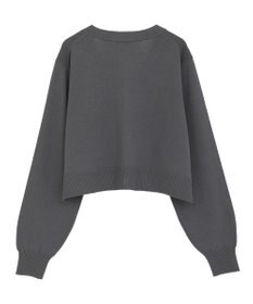 earth music&ecology ロゴ刺繍カーディガン