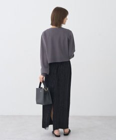 earth music&ecology ロゴ刺繍カーディガン