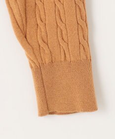 Feroux 【古畑星夏さん着用・アンサンブル】ロゴ刺繍入りケーブルアンサンブル ニット