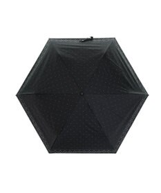 MOONBAT 晴雨兼用日傘 折りたたみ傘 ドット×幾何花／遮光 遮熱 UV