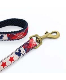 PET PARADISE ディズニー リード ミッキーパッチワーク柄 SS-S