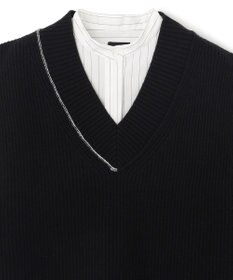 JOSEPH ポプリンシャツ×ニットベスト