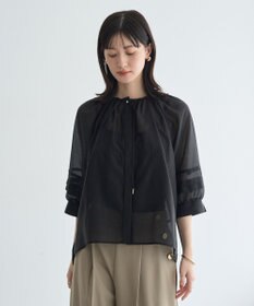 YECCA VECCA タックスリーブシアーシャツ
