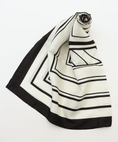 ICB BOXストライプパターンスカーフ