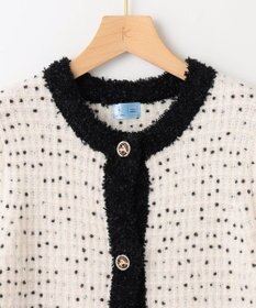 組曲 S 【組曲×setsuko sagittaire】サジテール釦ツイードニットジャケット