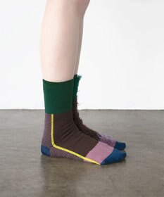 COQ HAPPY PENGUIN リバーシブルファーソックス