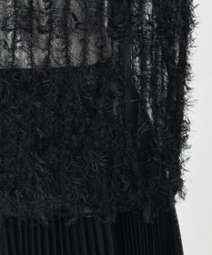 23区 【GOLD LABEL】フェザーチュール クルーネック カーディガン