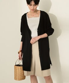 AMERICAN HOLIC ウォッシャブルVネックロングカーディガン