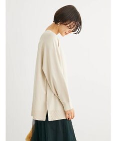 Green Parks もちやわ　ボートネックニットチュニック