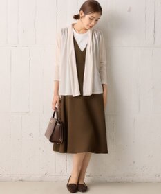 組曲 【WEB限定】シアーツイルジャージーショート カーディガン