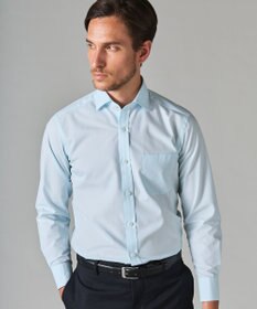 GOTAIRIKU 【形態安定】PREMIUMPLEATS_スモールワイドカラー 通年ドレスシャツ