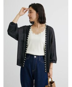 Green Parks ・ＥＬＥＮＣＡＲＥ　ＤＵＥパールツキシアーカーディガン