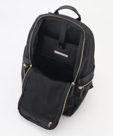 ICB 【A4サイズ収納可・容量約14L】8ポケットメタルファスナー ナイロンリュック