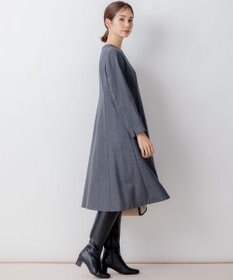 組曲 【WEB限定】ウールジョーゼット フレアワンピース