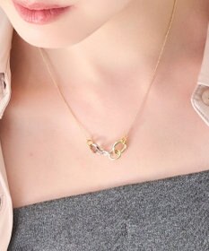 Phoebe 【金属アレルギー対応】ミックスループメタルネックレス　ゴールド　ニッケルフリー