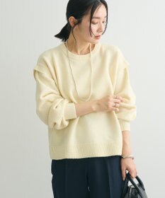 Green Parks 袖かのこニットプルオーバー