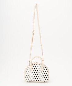 UNBILLION perche 牛革ハラコタイプ×ゴートハーフムーン2wayボストン