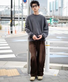 WEGO イージーバレルレッグコーデュロイパンツ