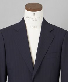 GOTAIRIKU 【御幸毛織】 WOOL×SOLOTEX ストレッチスーツ（平織/ネイビー）