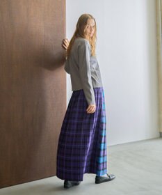 AMERICAN HOLIC シャギーチェックプリーツスカート