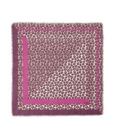 MOONBAT FURLA(フルラ）レオパードウールスカーフ 80×80㎝