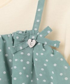 組曲 KIDS 【110-140㎝】ドットキャミ＋TシャツSET