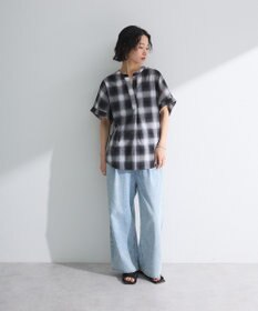 Green Parks ライトデニムワイドパンツ