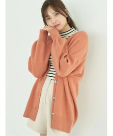 earth music&ecology やわらかタッチミドル丈カーディガン