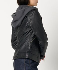 woadblue ＜DOMA＞HOODIE JACKET BLACK