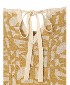 Green Parks ａ．ニットジャガード柄ワンピース