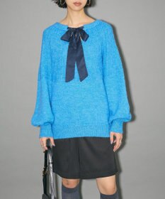 Green Parks ボウタイリボン付きニット