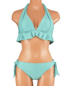 San-ai Resort（三愛水着楽園） 【SALE】ナチュラルだけどしっかり盛れる【ナチュラルアップブラ】Solidノンワイヤービキニ